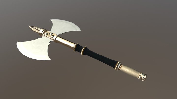 Melee Weapon Assignment: Battleaxe 3D Model