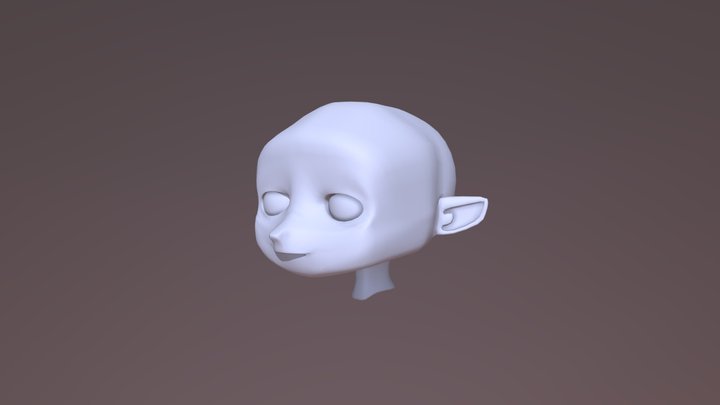 Maya Head Full Smooth 3D Model