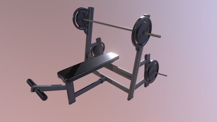 Supino Reto Lion Fitness 3D Model