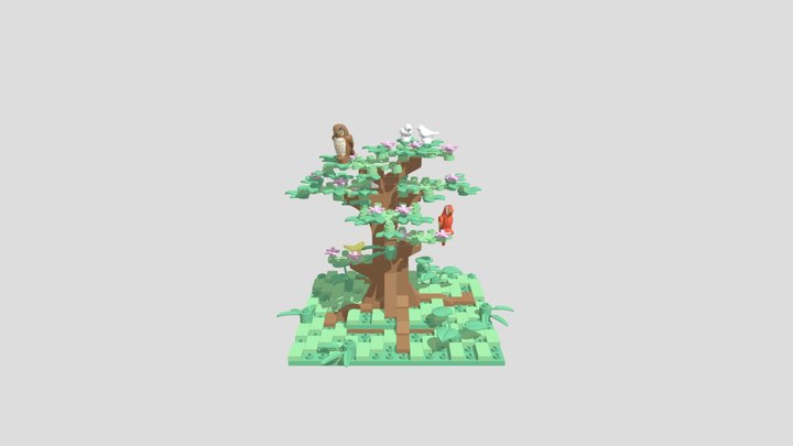 Lego tree 3D Model