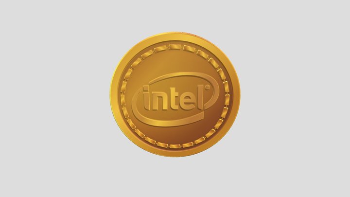 3-5-20 Intel- Coin 3D Model