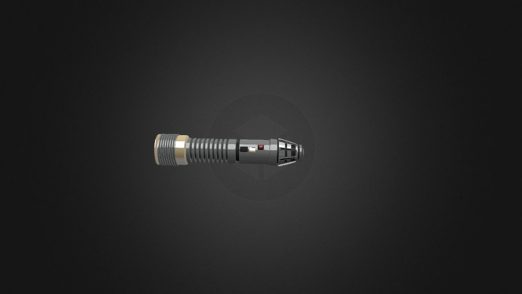 Star Wars Lightsaber MACE WINDU 3D model by maxweiltec [136242b