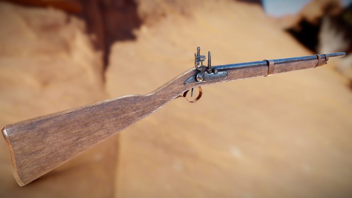 18th-century Spark Carbine – Modello 3D gratuito STL