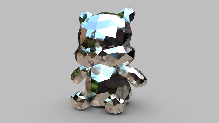 Bear And Man 3D Model