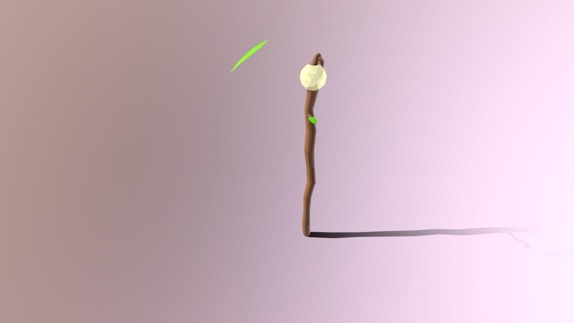 Low Poly Mage Staff