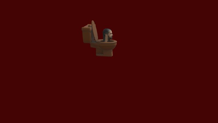 Male 02 brown toilet 3D Model