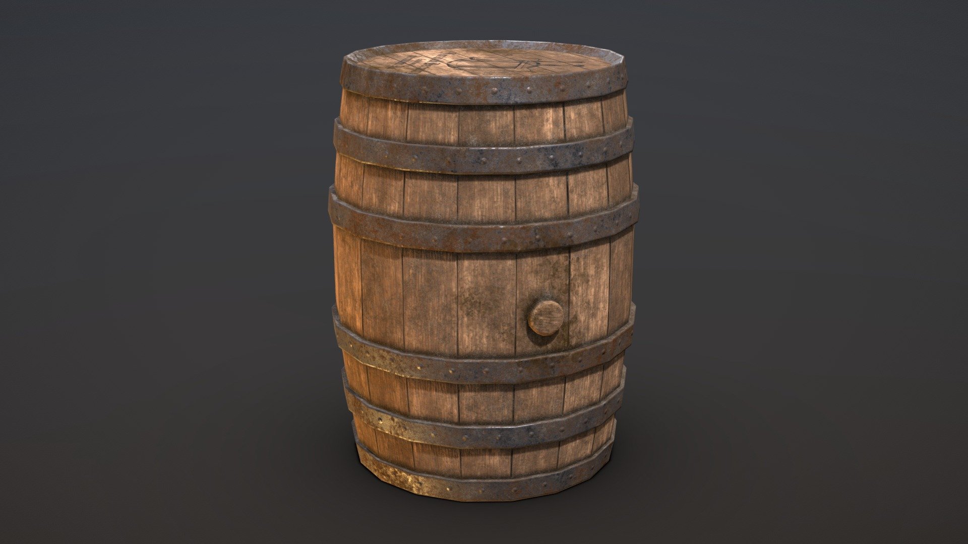 Wooden Barrel - Medieval Project