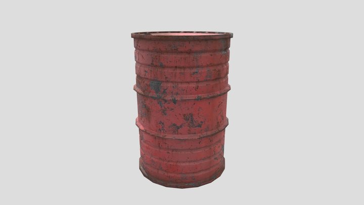 Oil Drum 3D Model