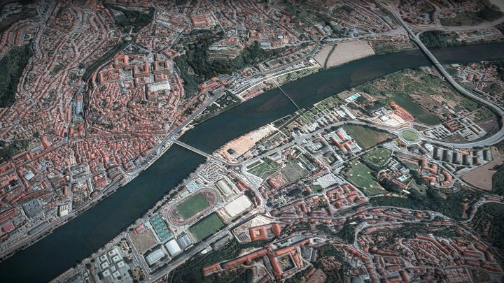 Coimbra, Portugal - ville 3D Model
