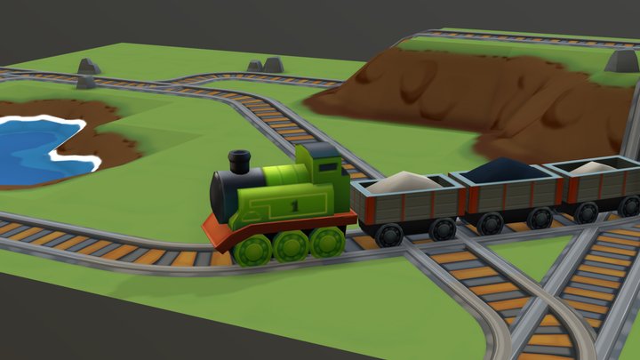 Tiny Train! 3D Model