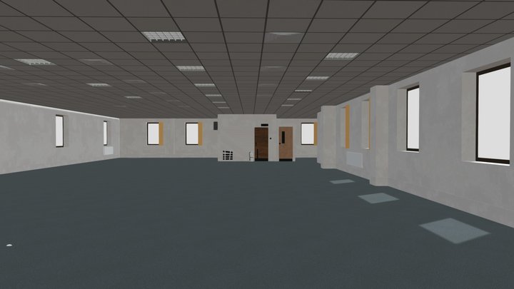 Empty Office 2 3D Model