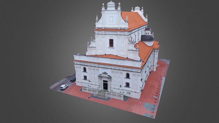 Franciscan church in Zamość 3D Model