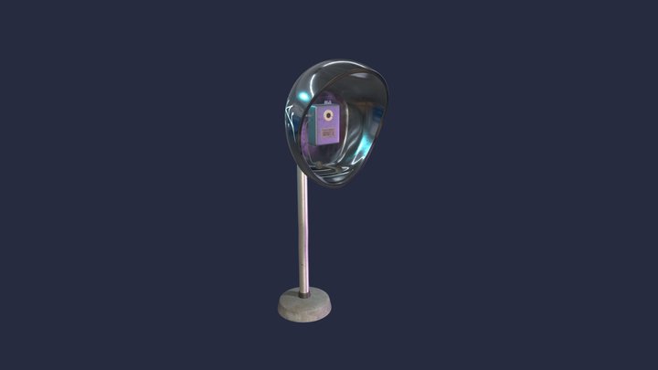 USSR Public Phone HighPoly 3D Model