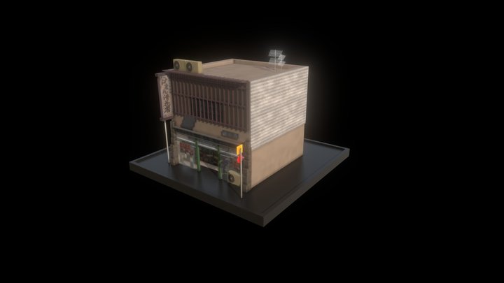 Japanese Flower Store 3D Model