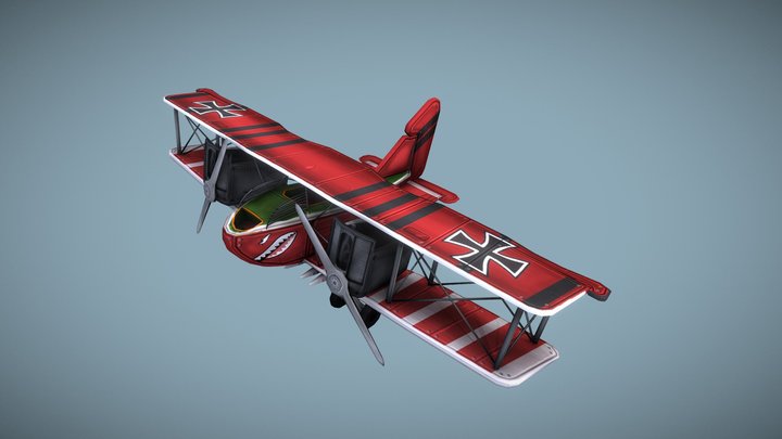 AEG G.IV stylized plane 3D Model
