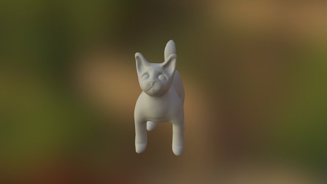 Cat Poly Sphere1 3D Model