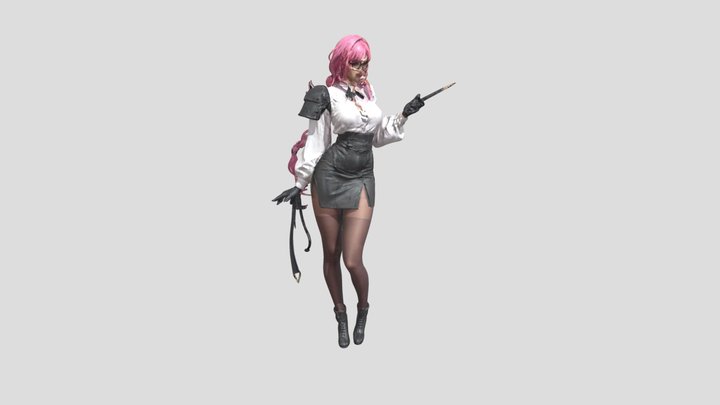 Warrior Instructor 3D Model