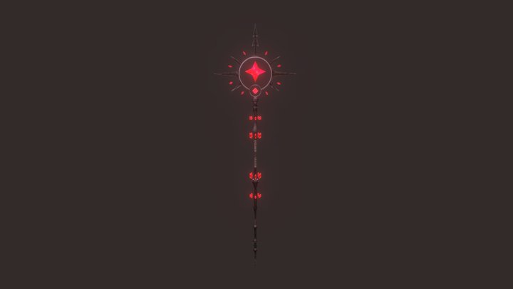 Exterremancer's Staff - Weapon Design 3D Model