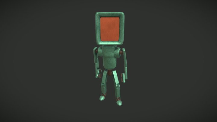 Robot Idle Animation 3D Model
