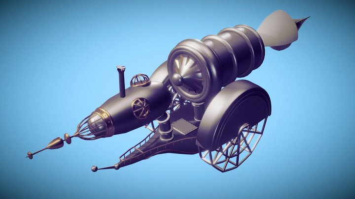 Steampunk Nautilus 3D Model