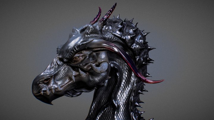 Black fire breather 3D Model