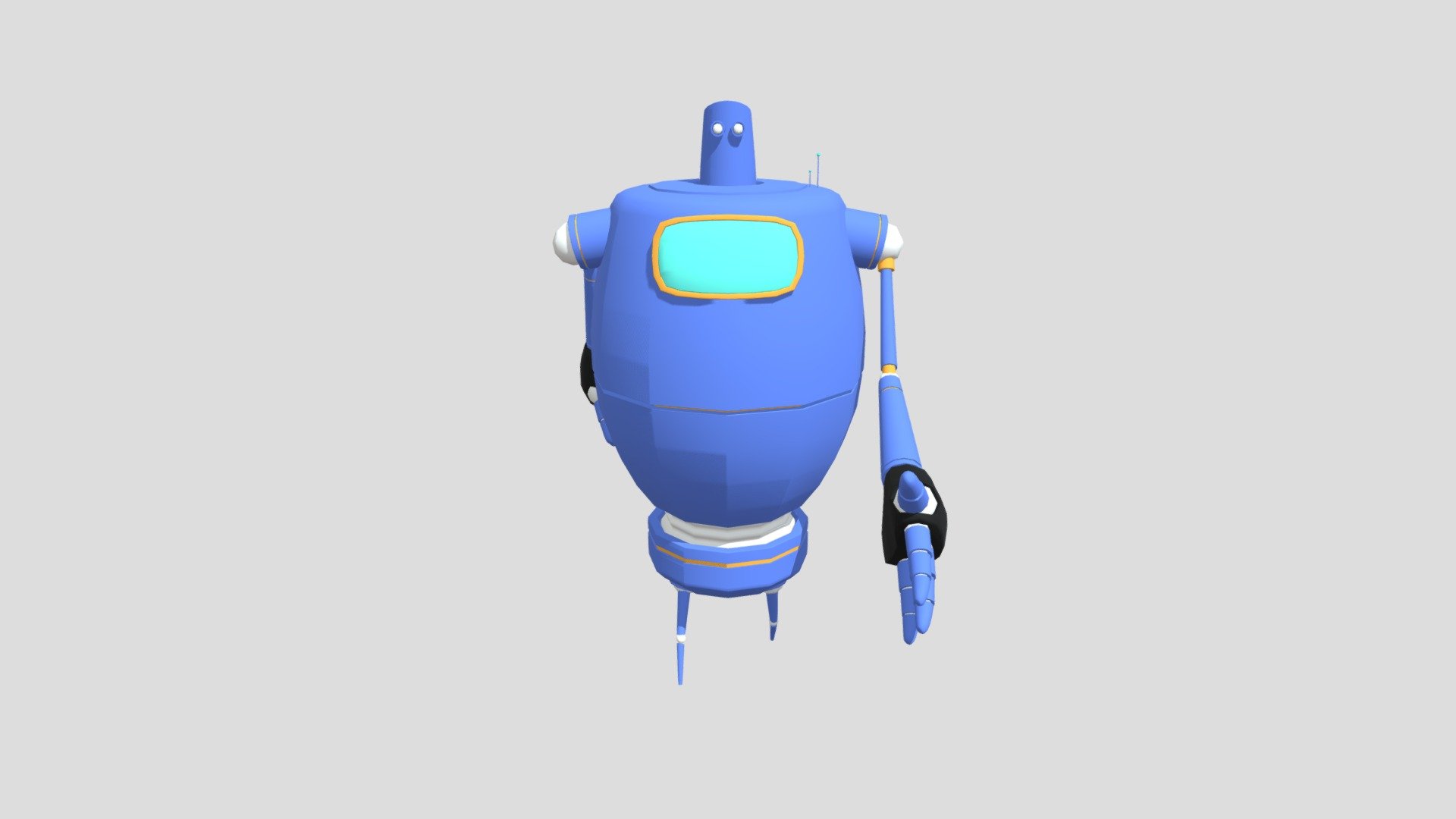 Blue Robot Walk - Download Free 3D model by raynart7 [136a9e9] - Sketchfab