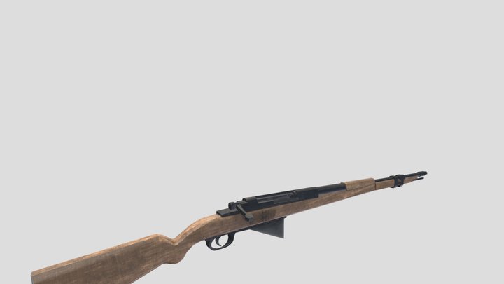 Bolt-Action Rifle 3D Model