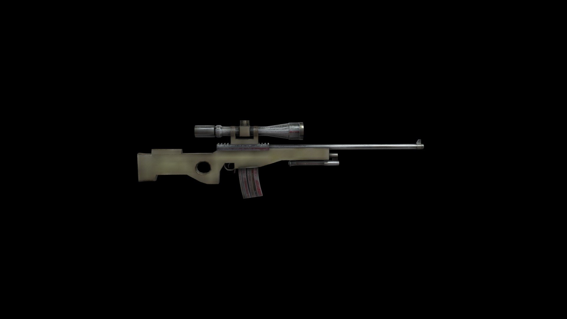 Assault Rifle Sniper Gun - Low Poly 4k - Buy Royalty Free 3D model by ...
