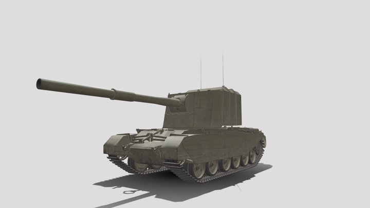FV4005 — британская противотанковая установка – Kostenloses 3D-Modell STL