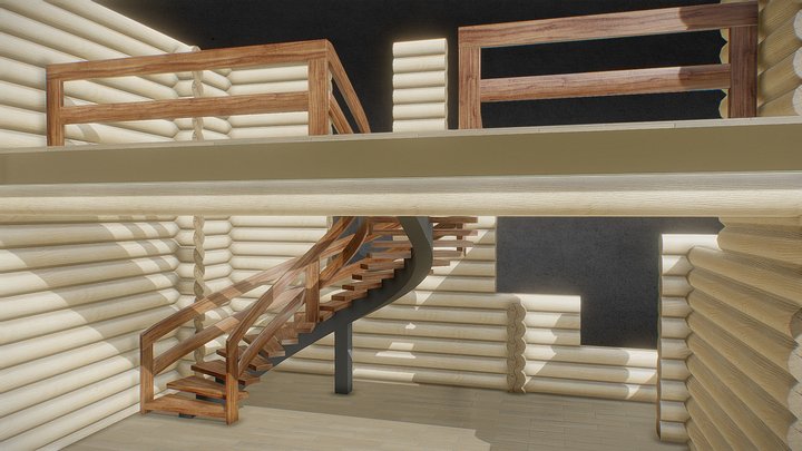 Repino. radius stair 3D Model