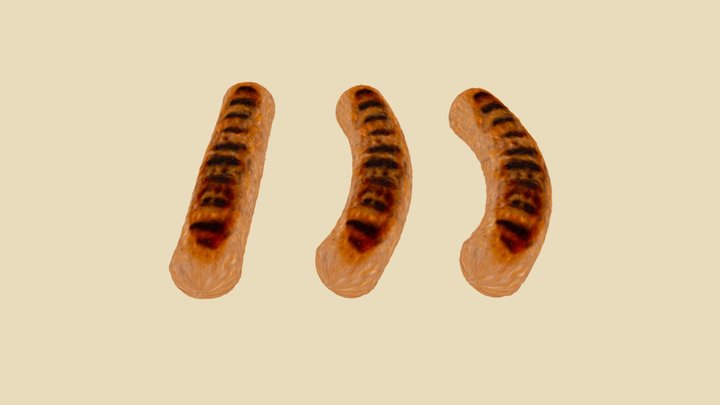 Realistic sausage – Modelo 3D gratuito STL