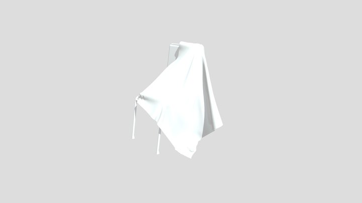 Chair With Fabric 3 3D Model