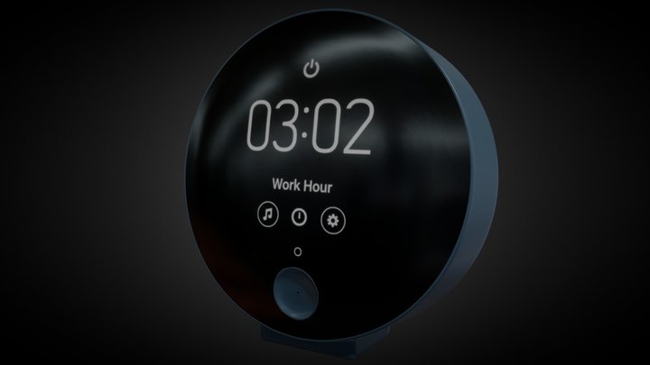 smart clock alarm- clean product model