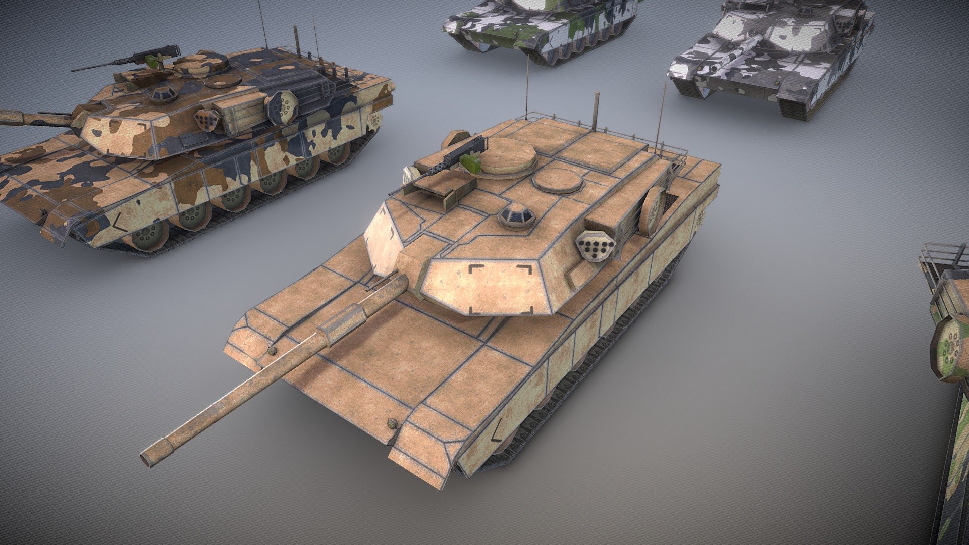 M1A2 Collection - Buy Royalty Free 3D Model By Usman Zia (@Uxxman ...