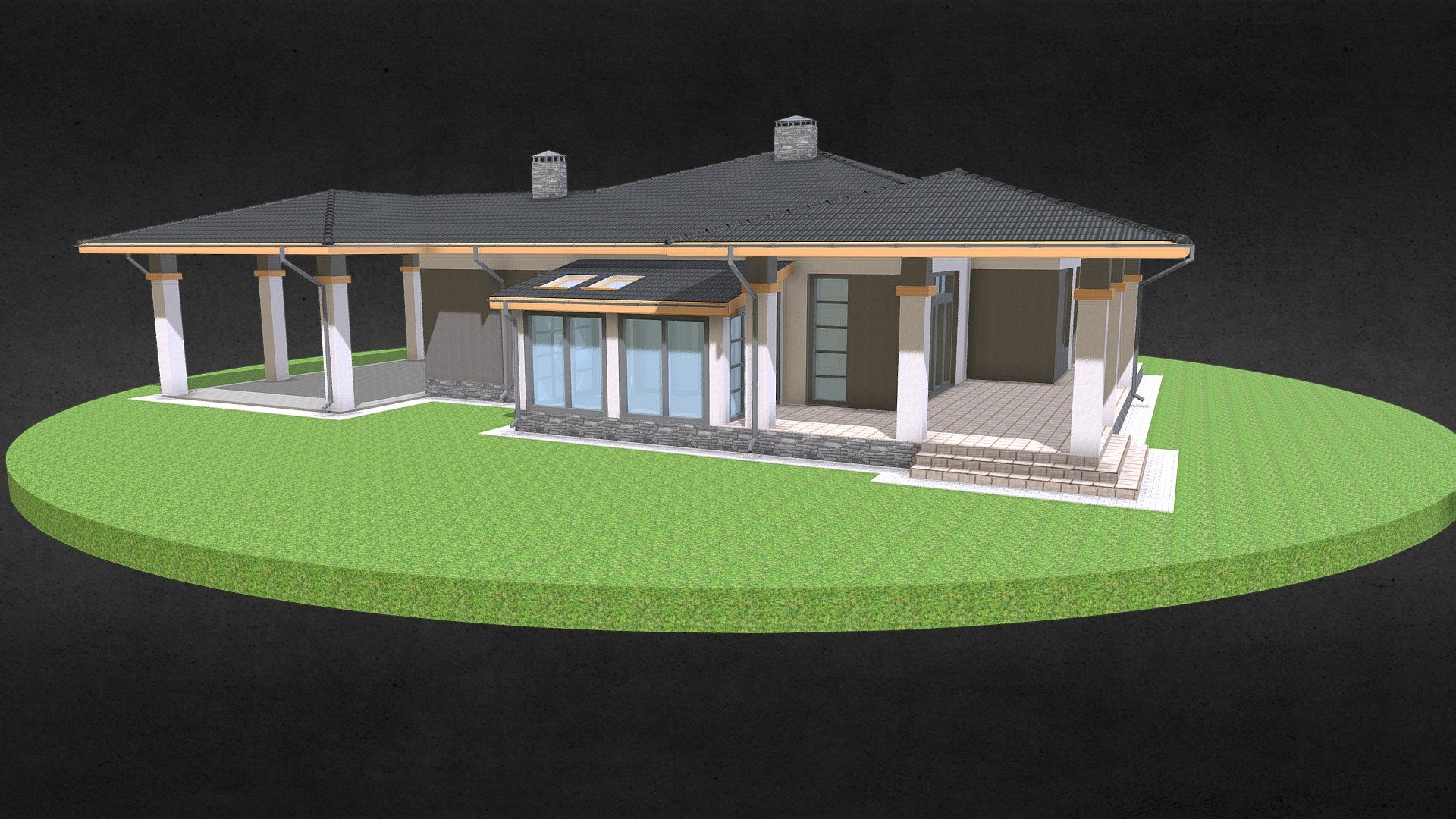 Проект ИЖД - 12_08_2020 - 3D model by econovus. [1370c26] - Sketchfab
