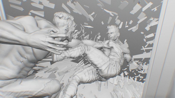 Fight 3D Model