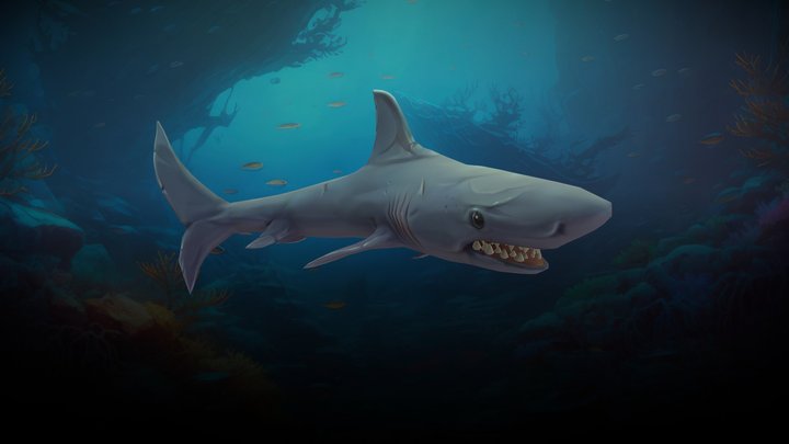 3D Great White Shark Tooth Model - TurboSquid 1416225