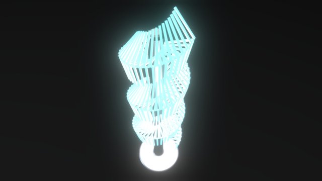 Lampada Spirale 3D Model