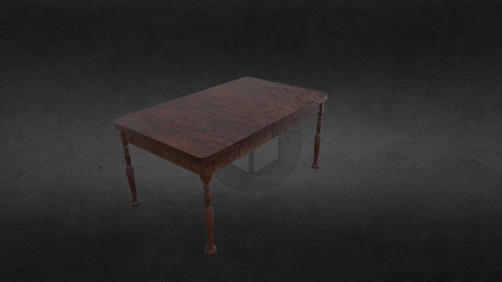 Wooden Table – Modello 3D gratuito STL
