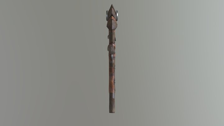 World Of Warcraft Fan Art "Staff of Trickery" 3D Model