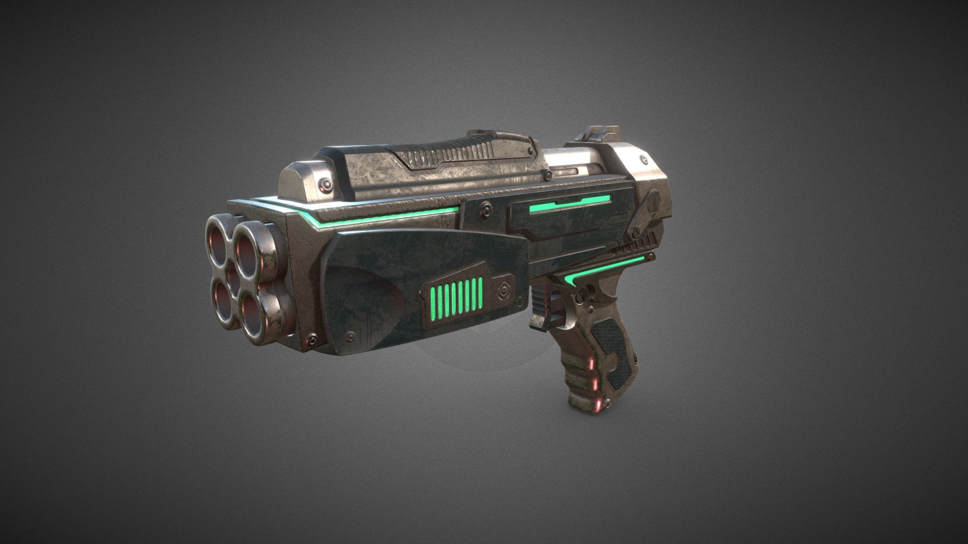 Gun 0064 - Buy Royalty Free 3D model by alixor22 [1374328] - Sketchfab ...