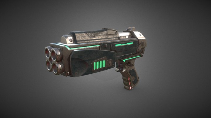 Gun 0064 3D Model