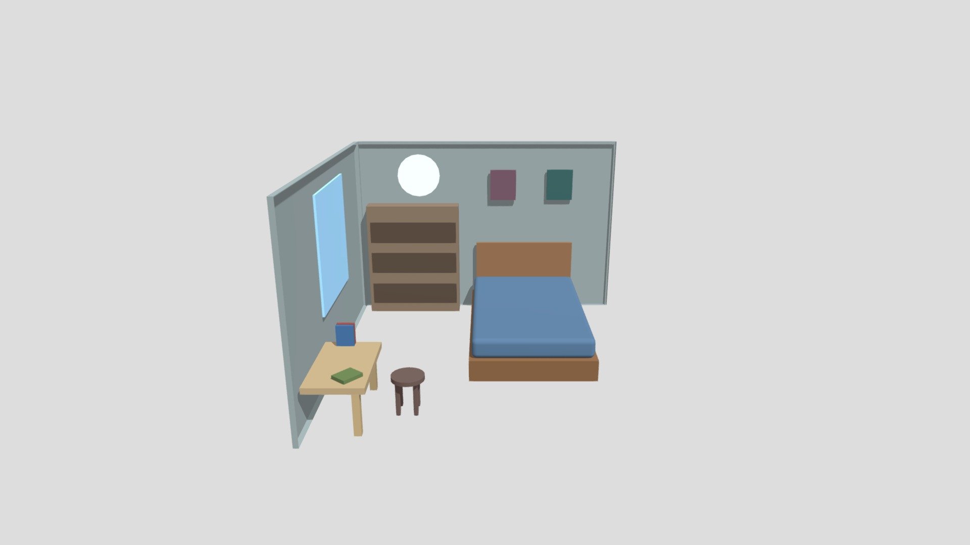 Bedroom - Download Free 3D model by 202106231 [137685a] - Sketchfab