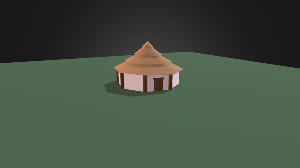 Hut Animated Two-part 01 - 3D model by leftwich [13771ae] - Sketchfab