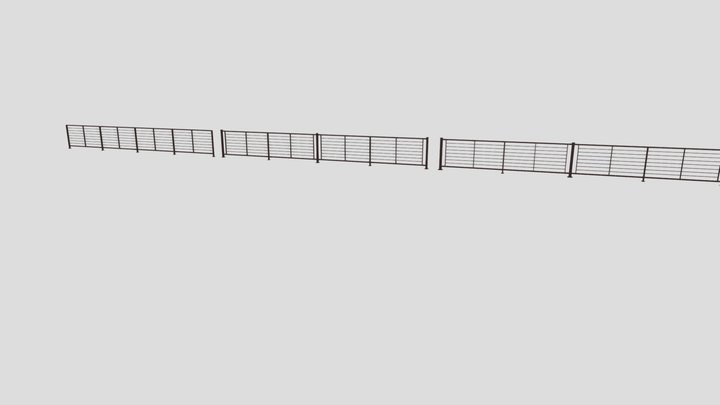 Railing Mockup 3D Model