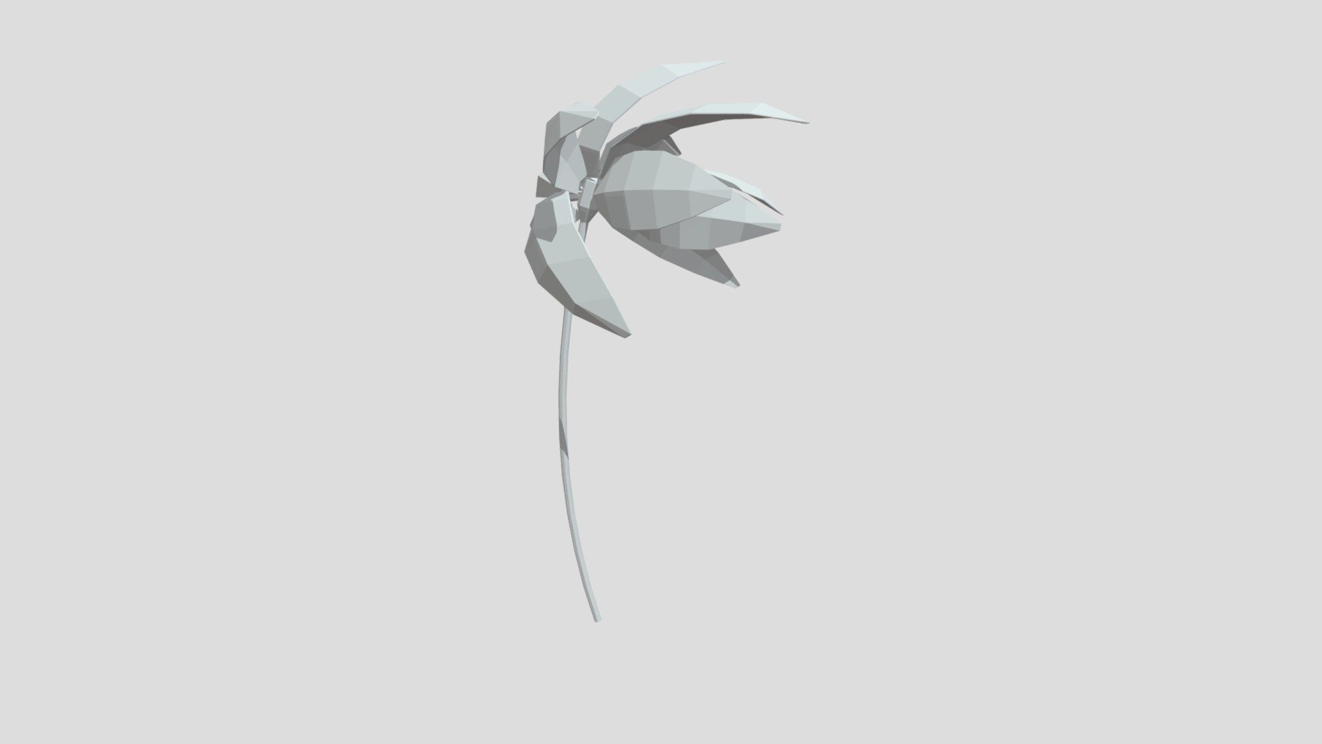 Palm tree in the wind from Poly by Google