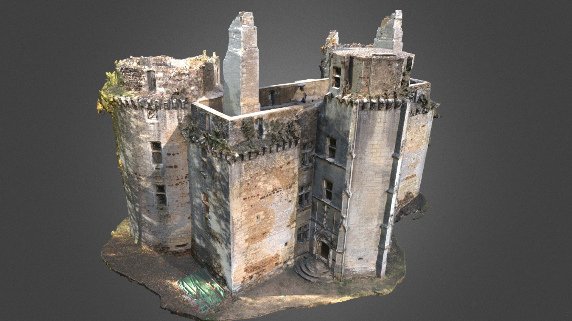 Château de l'Herm (24) - 3D model by dronena33 [137837f] - Sketchfab