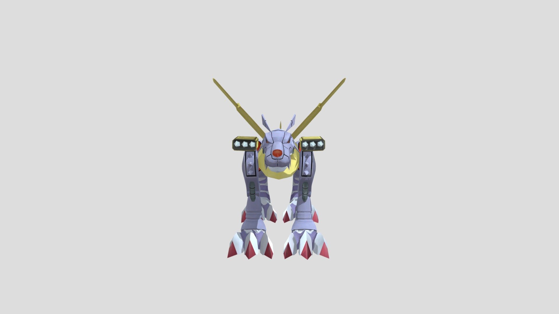 metal garurumon model