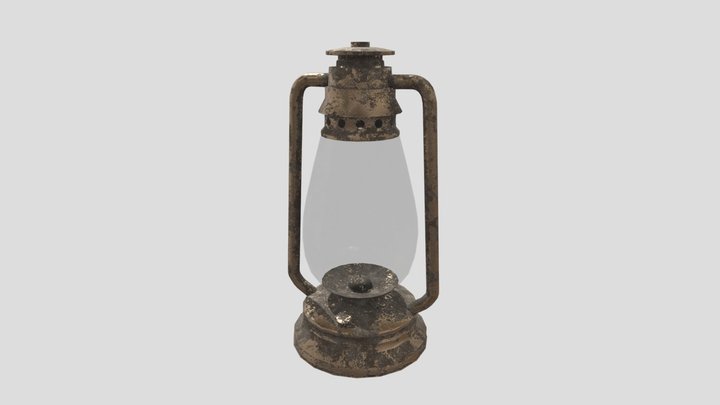 Oil Lamp 3D Model