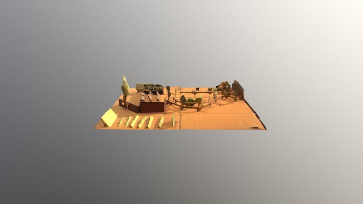 Farm Sketch Model 3D Model